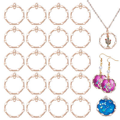 30Pcs Alloy Connector Charms