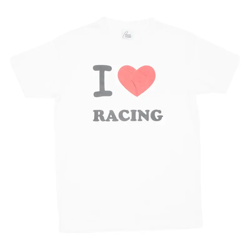 I Love Racing Mens T-Shirt White L