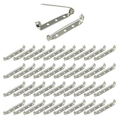 120Pcs Iron Brooch Findings