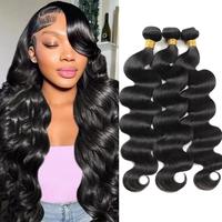 Body Wave Bundles Human Hair Weave 3 4 Bundles Brazilian Virgin hair Bundles 30inches Quick Weave Sew in 4×4 Lace Closure 2...