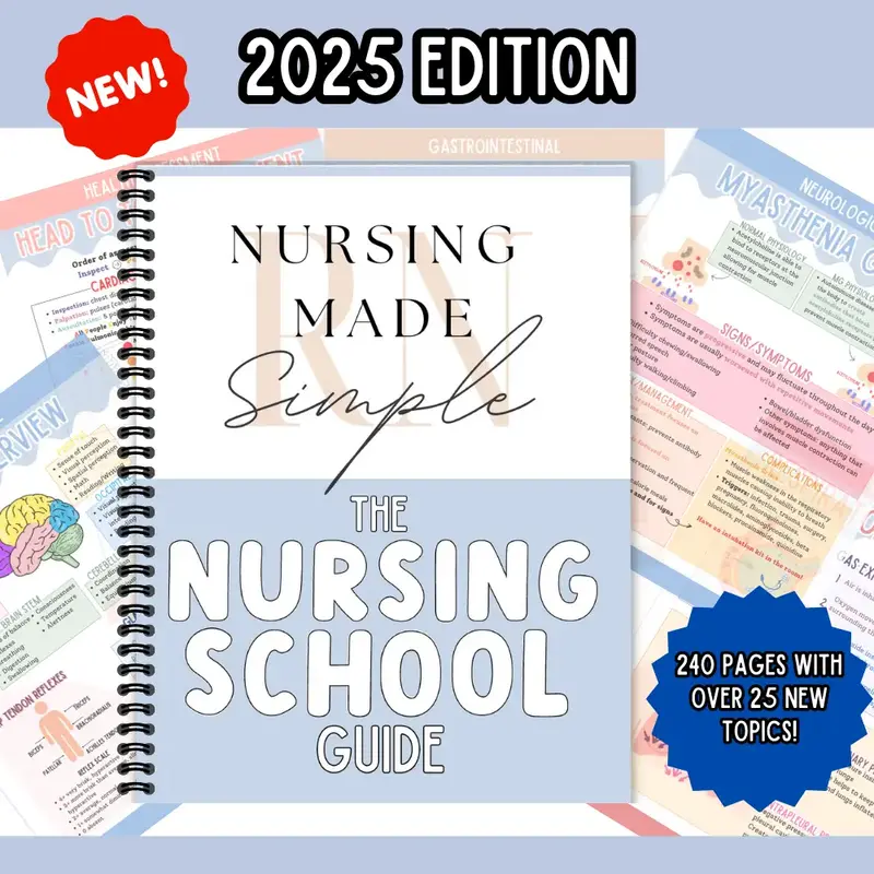 The Nursing School Guide 2025 Edition/Nursing School Study Guide/Nursing School Concept Pages/Nursing School Reference Guide