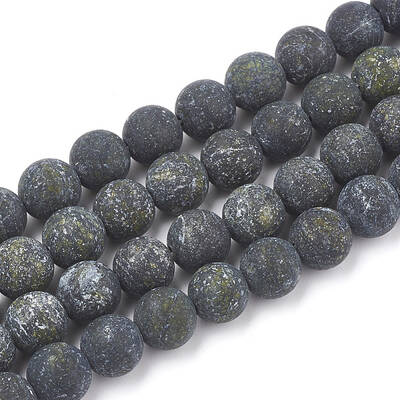 Natural Serpentine/Green Lace Stone Beads Strands