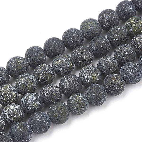 Natural Serpentine/Green Lace Stone Beads Strands
