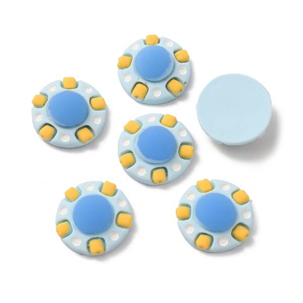 Space Theme Opaque Resin Cabochons