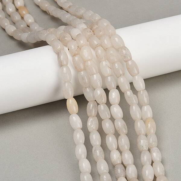 Natural White Jade Beads Strands