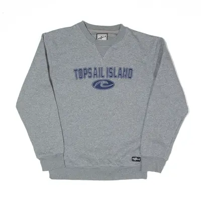 SHARK TEE Topsail Island Sweatshirt Grey Mens S