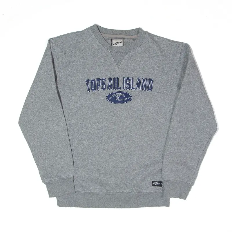 SHARK TEE Topsail Island Sweatshirt Grey Mens S