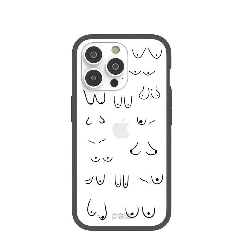 Clear Sister iPhone 14 Pro Case With Black Ridge