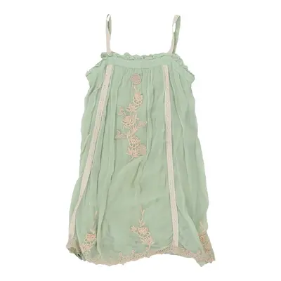 Age 12 Twin Set Dress - Medium Green Viscose
