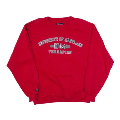 JANSPORT USA University Of Maryland Terrapins Football Sweatshirt Red Mens M