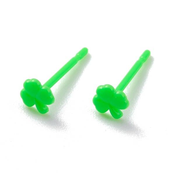 Eco-Friendly Plastic Stud Earrings