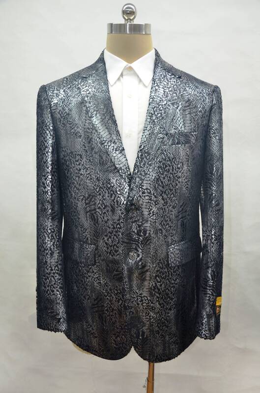 Exotic - Black - Mens Wholesale Blazers