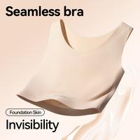 JANEST Seamless Padded Bra Super Flat Minimizer Bra  Breathable Comfortable Daily Sportswear Top For Yoga Woman Wireless Bral...