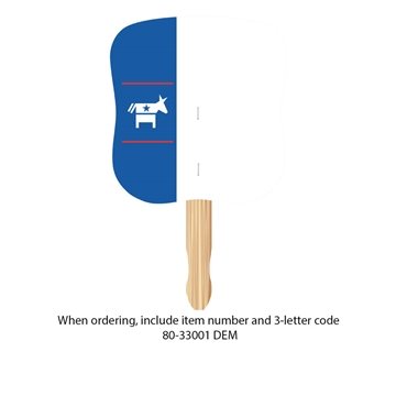 300 Customized Hourglass Shape Hand Fan, Full Color Digital - 15pt ...
