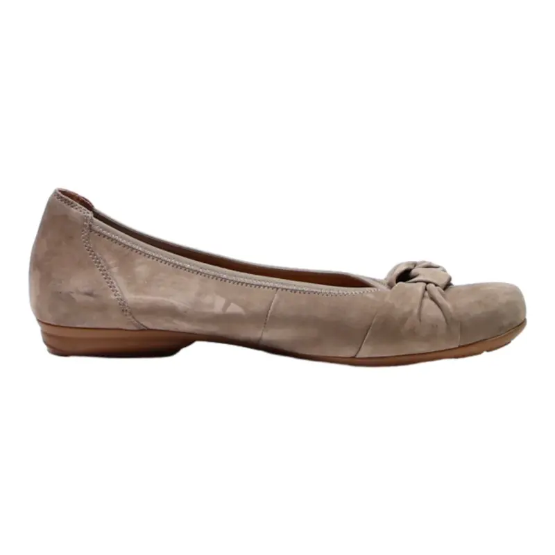 GABOR Ballet Shoes Grey Leather Womens UK 6