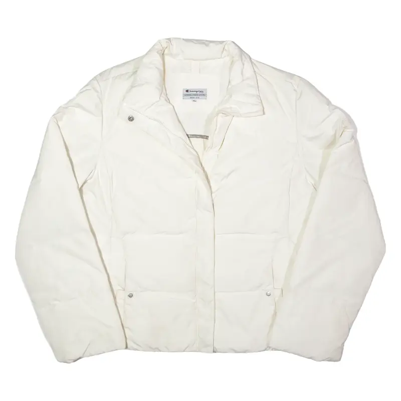 CHAMPION Down Insulated Puffer Jacket Cream Womens XL