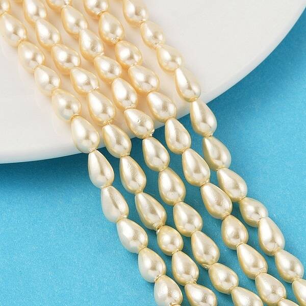 Polished Shell Pearl Beads Strands