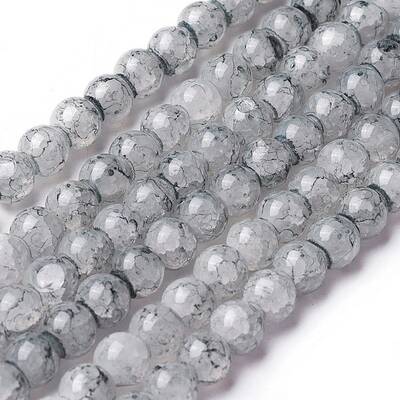 Spray Painted Glass Beads Strands