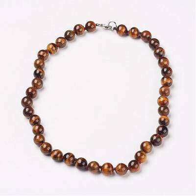 Natural Tiger Eye Beads Necklaces