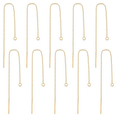 10 Pairs 304 Stainless Steel Stud Earring Finding