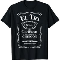 El Tio No.1 Mundo T-Shirt,High-quality print,Soft and comfortable,Simple and practical,Made in USA