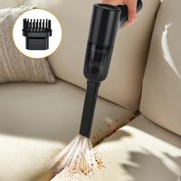 Portable Car Vacuum , 5000Pa Max Suction, Tiny Yet Mighty, Cleans Tight Gaps & Stubborn Debris, 2-in-1 Crevice & Brush Heads