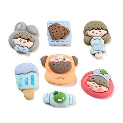 Self-Adhesive Opaque Resin Cabochons Set