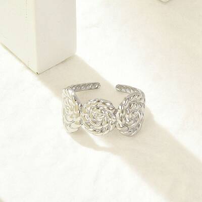 304 Stainless Steel Cuff Rings for Women