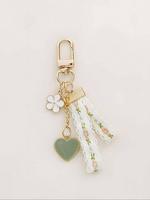 Lace & Heart Design Keychain, Cute Keychain for Women & Girls, Fashion Accessories for Daily Use, Trendy All-match & Exquisit...
