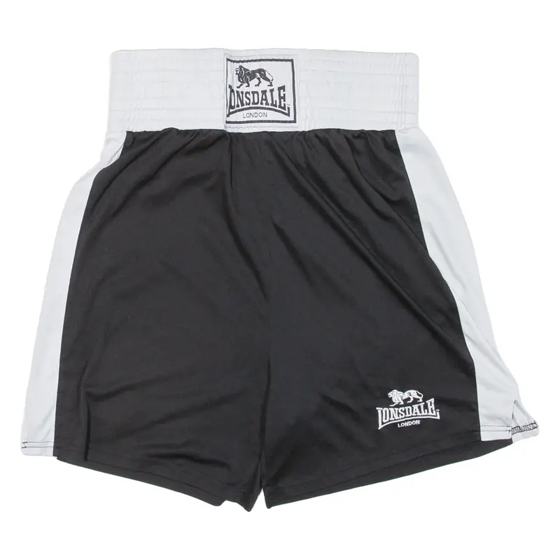 LONSDALE Boxing Mens Sports Shorts Black S W30