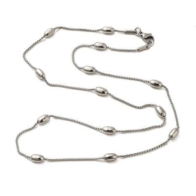 304 Stainless Steel Oval Link Chain Necklaces for Women