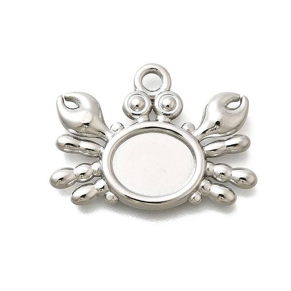 304 Stainless Steel Pendant Cabochon Settings
