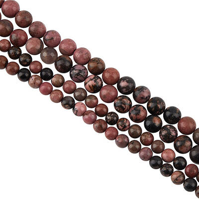 105 Pcs Natural Rhodonite Beads
