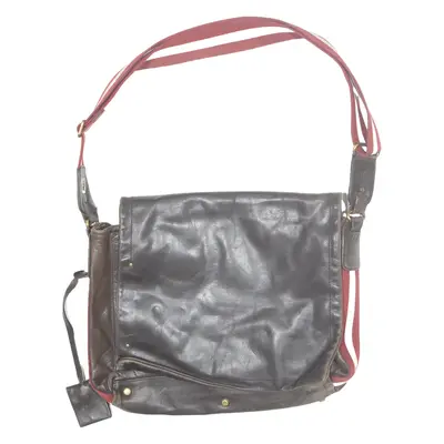 BALLY Mens Satchel Bag Brown Leather