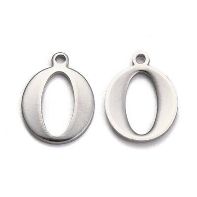 Tarnish Resistant 304 Stainless Steel Alphabet Charms