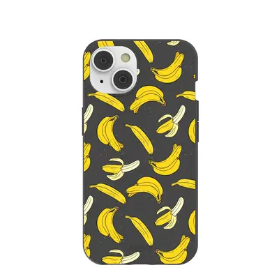 Black Go Bananas iPhone 14/16e Case