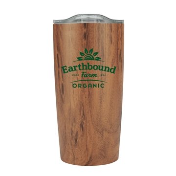 24 Promotional 20 oz Wood Tone Stainless Steel Tumbler - Vacuum ...
