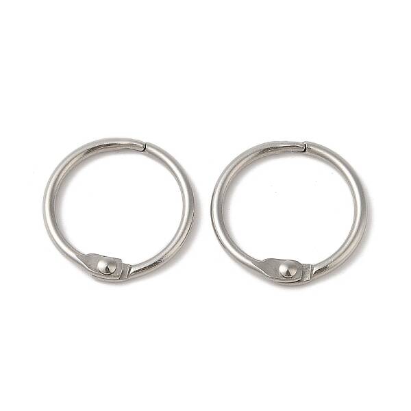 Non-Tarnish 304 Stainless Steel Loose Leaf Book Binder Hinged Rings