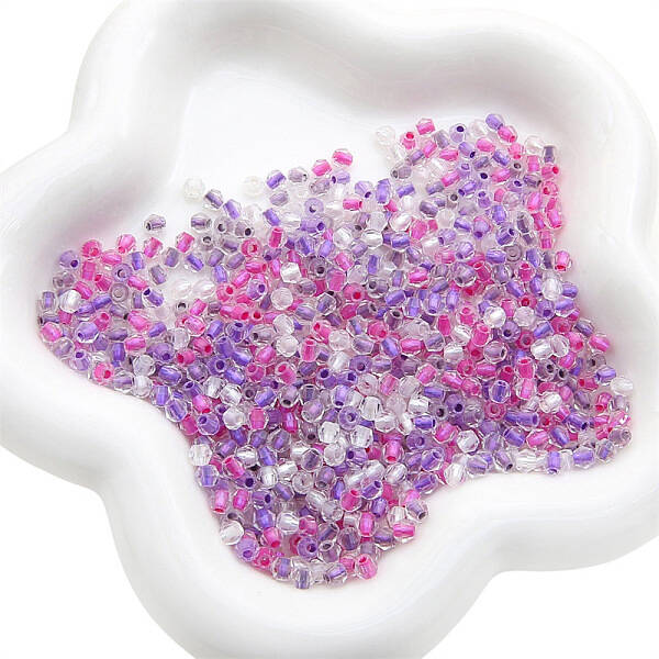 100Pcs Transparent Glass Beads