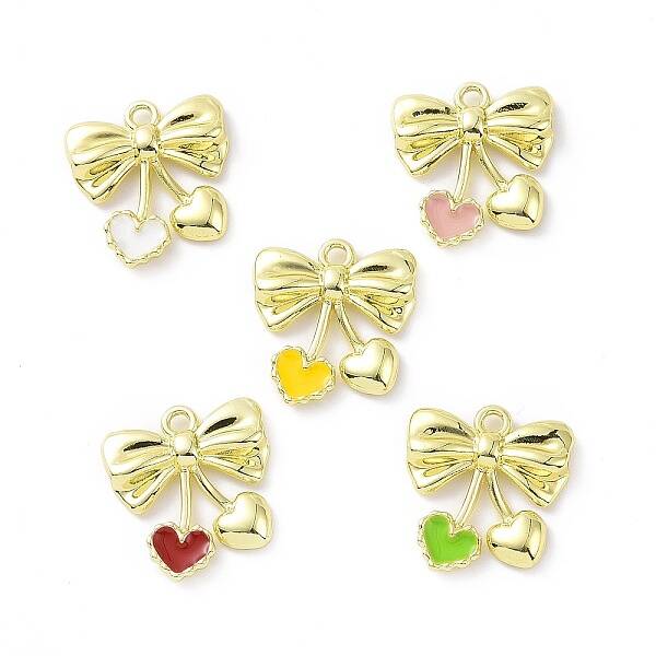 Rack Plating Alloy Enamel Pendants