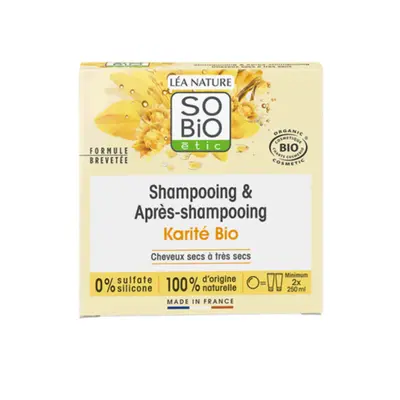 LÉa nature so bio étic 2in1 Solid Shampoo and Conditioner with Shea Butter 65 g