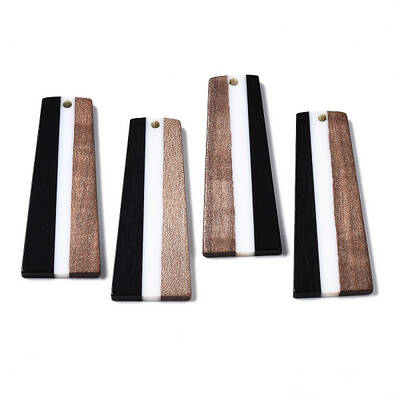 Resin & Walnut Wood Pendants