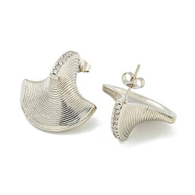 304 Stainless Steel with Rhinestone Stud Earrings for Women