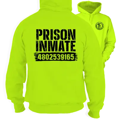 Prison Inmate - Safety Yellow Hi-Vis Hoodie Workwear