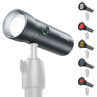 SmallRig RF 10C Portable Focusable LED Video Light,RGB LED Photography Flashlight, 7500mAh Aluminum Alloy Patterned Ambient L...