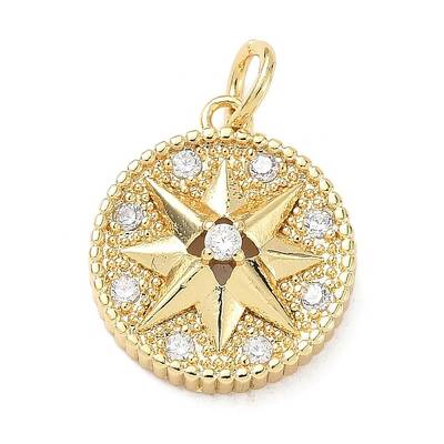 Brass Micro Pave Cubic Zirconia Pendants