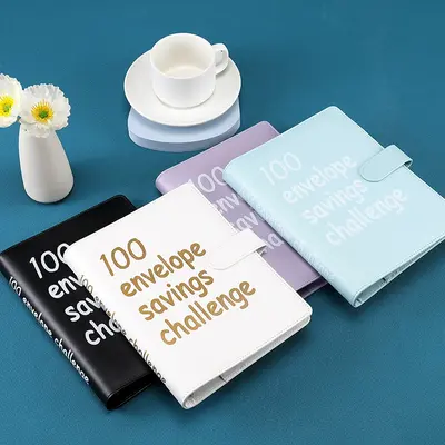 100 Envelope Challenge Binder Piggy Bank |Easy and fun way to save $5050 - Savings Challenge Binder, Budget Binder with Cash ...