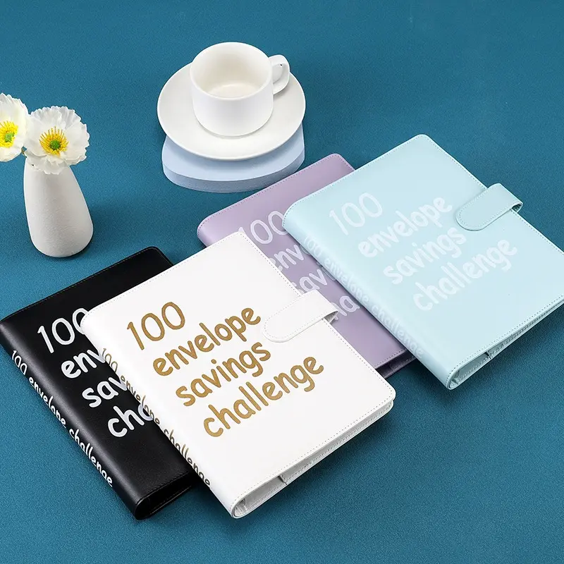 100 Envelope Challenge Binder Piggy Bank |Easy and fun way to save $5050 - Savings Challenge Binder, Budget Binder with Cash ...