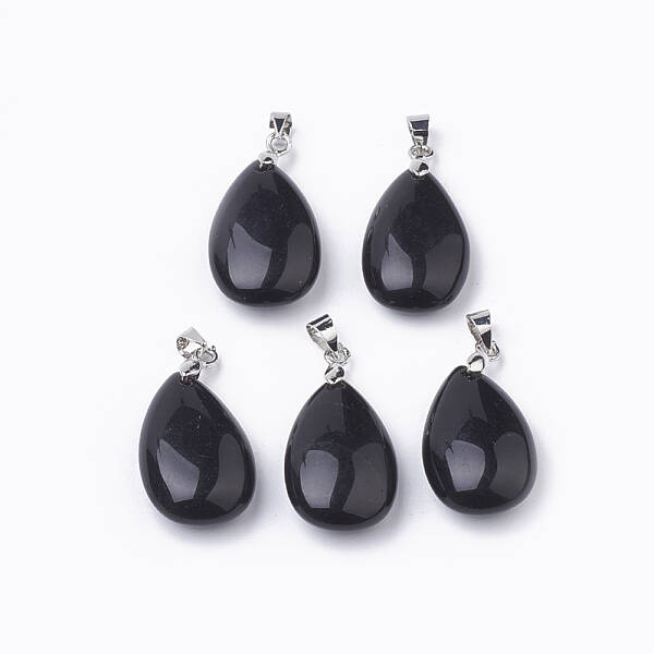 Natural Obsidian Gemstone Pendants