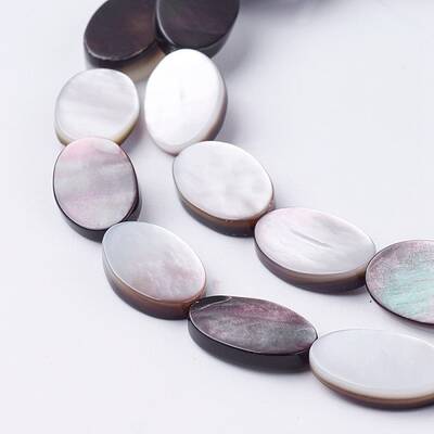 Natural Black Lip Shell Beads Strands